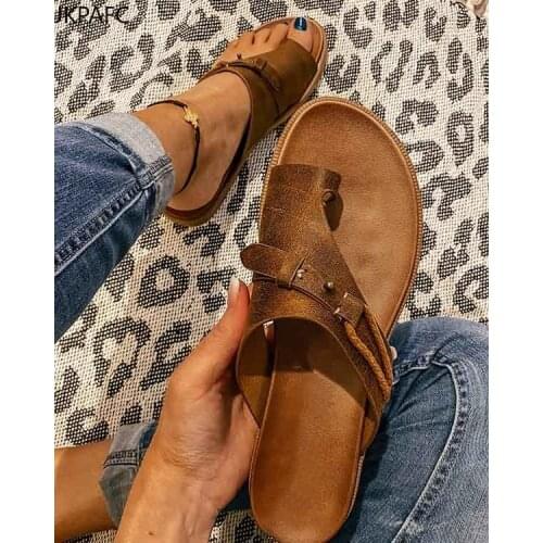 Women Shoes Sandals Orthopedic Corrector Ladies Sandals Flats Soft PU Leather Shoes Woman Sandals Flip Flops Sapato Feminino