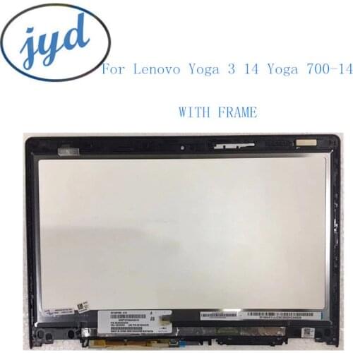 Laptop Touch Screen+LCD Display assembly For Lenovo Yoga 3 14 YOGA 3-1470 N140HGE-EAA 5D10J33367 AP0YC000600 14.0 1920*1080 FHD