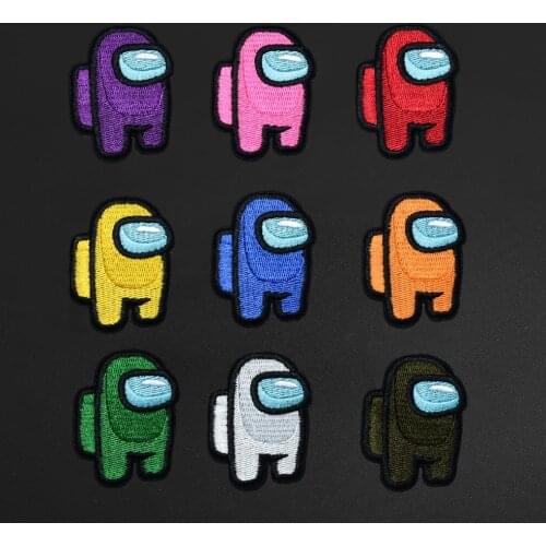 Cute cartoon game Embroidery Patches Iron On Clothes 3D for Clothes DIY Jacket Stickers T-shirt children clothing accessories