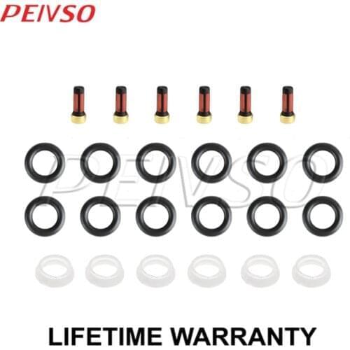 Fuel Injector Service Repair Kit Orings Filters Retainer for Jaguar 00-07 V6