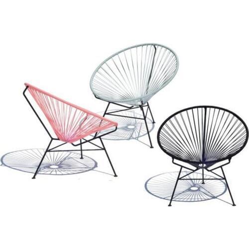 Outdoor Leisure rattan chair Cane chairs Garden Chair Iron Courtyard Chair