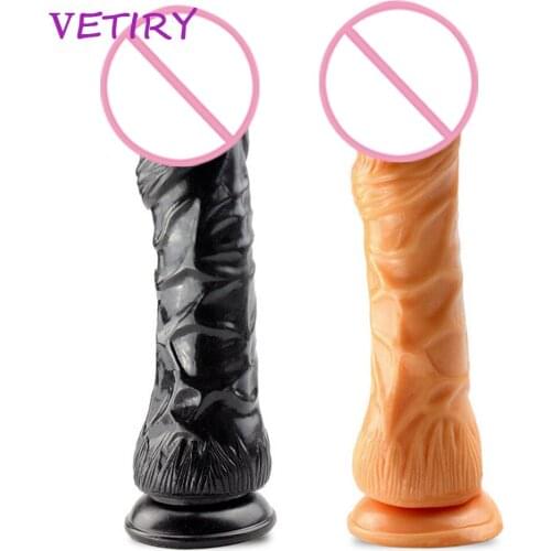 VETIRY Huge Big Dildo Female Masturbators Vagina Massager Artificial Penis Anal Plug With Sucker Adult Sex Toys For Women