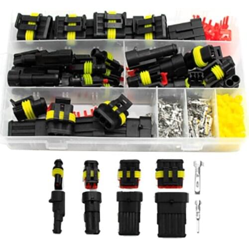 Waterproof Connectors Kit Automotive Solder Wire Quick Connector Electrical in Car Wiring Auto Seal Socket 1-6 Pin Plug