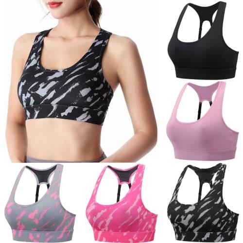 Ladies' Sportswear Sexy Tie dye Adjustable Beauty Back Elasticity Running Push Up Lingerie Large Size Bras reggiseni sportivi 00