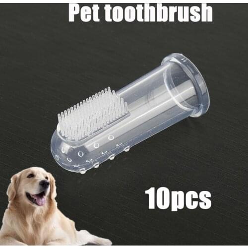 1pcs Soft Pet Finger Toothbrush the Pet Teeth Dog Brush Bad Breath Tartar Teeth Tool Dog Cat Cleaning Pet Supplies