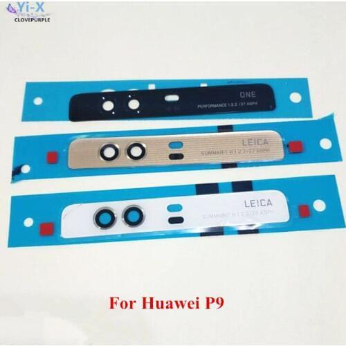 10PCS/Lot New Back Rear Camera Lens Glass Replacement Parts For Huawei P9 New Glass Camera Lens