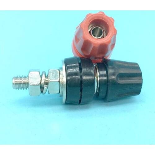 100PCS M6*52 4mm Banana Socket Binding Post copper terminal 50A Nut Banana Plug Jack Test probe Connector For 4mm Banana Plug