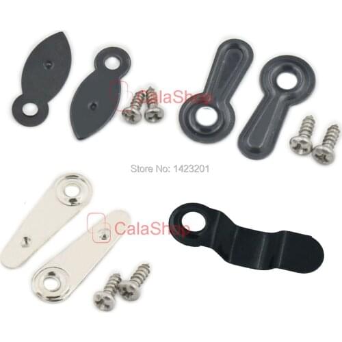 1200 Pcs / Lot Metal Picture Photo Mirror Arch Frame Turnbutton Turn Button Strap Hangers With Screws 4 Styles Wholesale