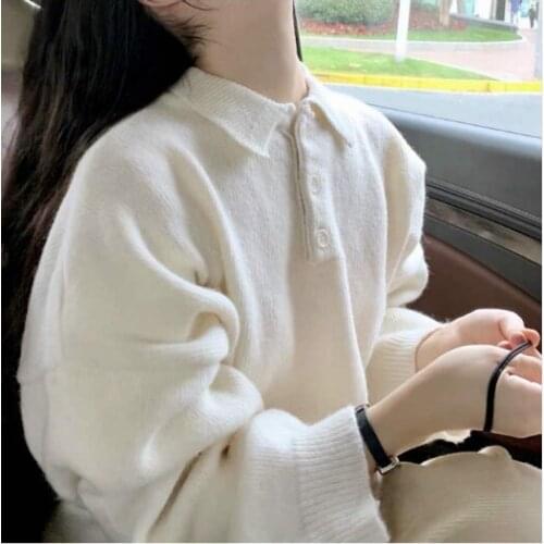 2021 Women Sweater Pullover Female Knitting Overszie Long Sleeve Loose Elegant Knitted Thick Outerwear Womens Winter Sweaters