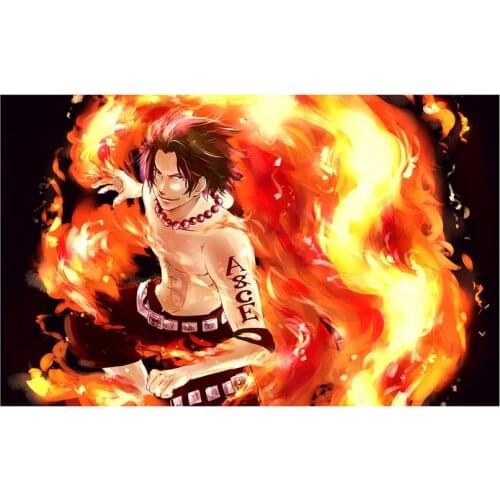 5D DIY Full Round/Square Diamond Painting"Anime Portgas·D· Ace"Cross Stitch 3D Embroidery Rhinestone Mosaic Home Decor Art Y568