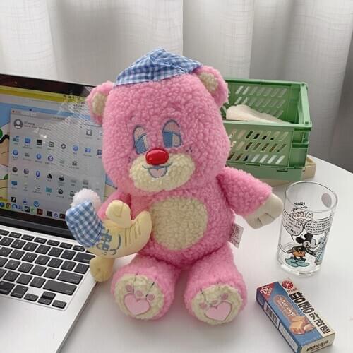 Big Size Pink Good Night Teddy Bear Hug Plush Toys Animal Sleeping Wear Ball Hats Giant Moon Bear Christmas Gifts For Girls