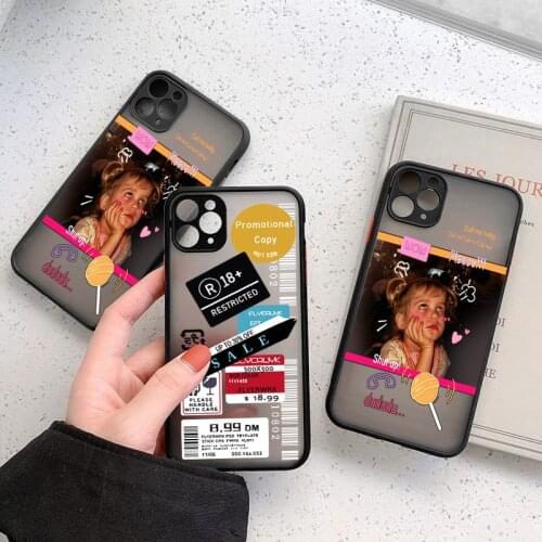 Cute Portrait Cartoon Logo Phone Case For iPhone 11 Pro 12 Pro Max 7 8 Plus 12 Mini XS Max XR X SE 2020 Matte Shockproof Cover