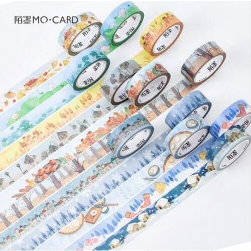 1.5cm*7m Twenty four festivals Washi Tapes DIY Paper Masking Tape Decorative Adhesive Tapes Scrapbooking Stickers