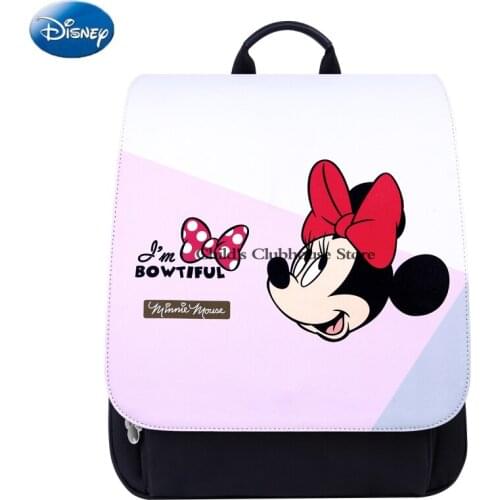 Disney Mommy Bag Fashionable Multifunctional Large Capacity Maternal and Baby Backpack Mothers Outing Backpack