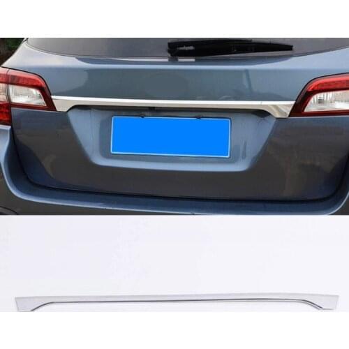 For subaru Outback 2015 2016 2017 ABS Rear Door Trim Rear Trunk Cover Trim Car styling Accessories Tailgate Bottom Moldings