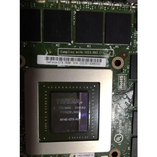 GTX 780M GTX780M 4G N14E-GTX-A2 Graphic Video Vga Card For Dell Alienware M17X R5 R4 M18X R2 R3 R4 DDR5