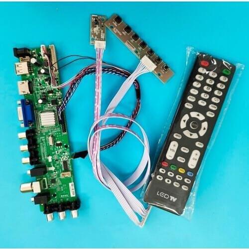 Kit For LTN121AT03-G01/LTN121AT04-001 40pin 1280X800 VGA LED HDMI digital WLED Signal controller board remote DVB-T2 TV LVDS USB