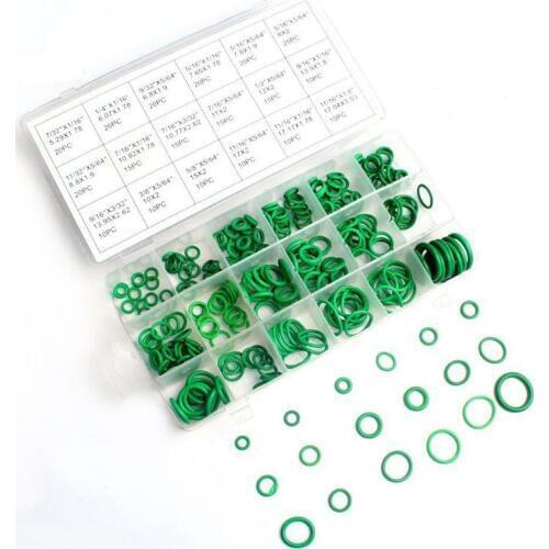 270 Pcs 18 Sizes Kit Air Conditioning HNBR O Rings Oring Garage Set Car Auto Vehicle Repair With Case Random Color