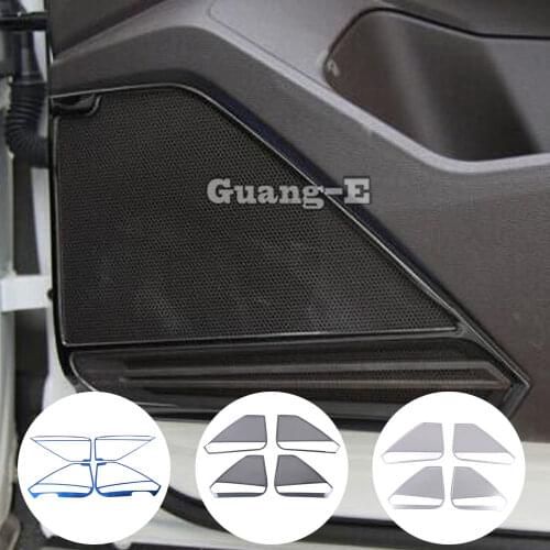Car Door Audio Speaker Cover Window Windshield Side Trim 4pcs For Volkswagen VW TiguanL Tiguan L MK2 2016 2017 2018 2019 2020