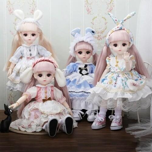 30cm Doll BJD Princess Doll Articulated Movable Girl Toy Gift Box Set