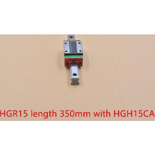 HGR15 linear guide width 15mm length 350mm with HGH15CA motion slide rail for cnc xyz axis 1pcs
