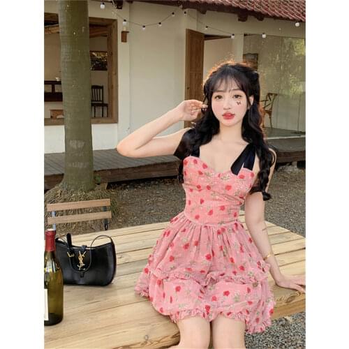 LONELY FAIRY Pink Summer Dresses