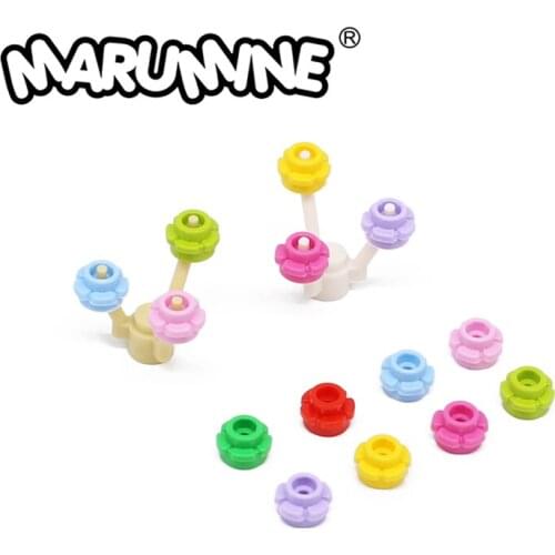 MARUMINE Blocks Compatible 24866 BuildingKits Flower Tree Parts City Building Classic MOC Bricks Construction Educational Toys