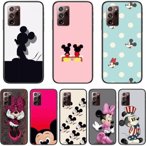 Disney Mickey Minnie Donald Duck BLU-RAY Soft Case Phone Case cover hull For SamSung note20 10 9 8 4 pro plus black prime sof