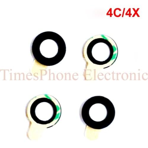 2pcs/lot Original New Black Huawi Honor 4C 4X Back Rear Camera Lens Glass Replacement With Sticker