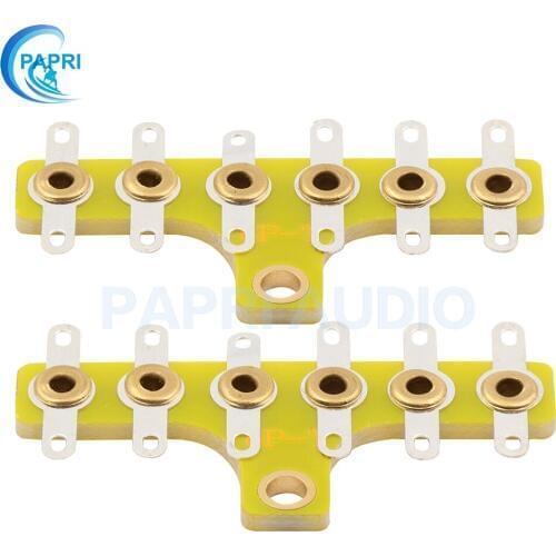 PAPRI 10PCS 8-Posts FR4 Tag Strip Tag Board Turret Board Terminal Lug Board for Audio HIFI DIY Vintage Tube Amplifier Project