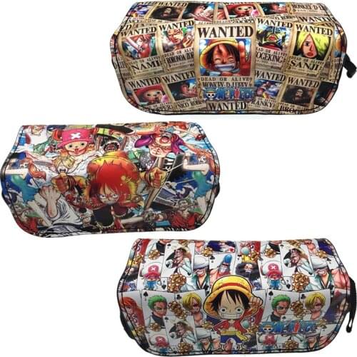 Anime One Piece Luffy Cosplay Pencil Case Cosmetic Bag Stationery Box Students School Pen Pencile Pouch Bags Gift