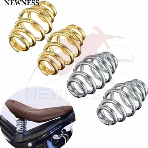 3" Silver Gold Motorcycle Custom Torsion Solo Seat Springs For Harley Sportster Chopper Bobber Honda Yamaha Kawasaki Suzuki