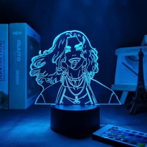 Tokyo Revengers Baji Anime 3d Lamp LED Night Light for Child Bedroom Decoration Birthday Gift Room Desk Manga Tokyo Revengers