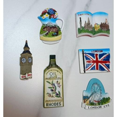 World London Tourist Souvenir Fridge Magnets Decoration Articles Handicraft Magnetic Refrigerator Collector Collection Gifts