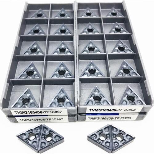 Carbide insert TNMG160408 TF IC907 IC908 external turning tool TNMG 160408 lathe tool parts cutting insert TNMG turning tool