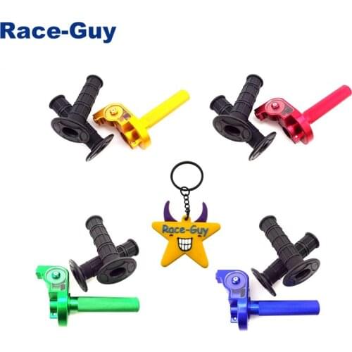 Twist Alloy Throttle + Black Handle Grips For XR50 CRF50 CRF70 KLX110 SSR Thumpstar YCF Pit Dirt Bike Motocross Motorcycle