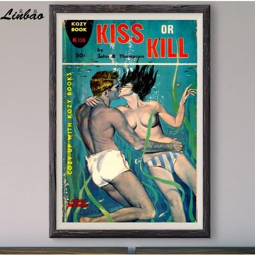 V315 1961 Kiss or Kill Vintage Classic Movie Print Silk Poster Home Deco Wall Art Gift