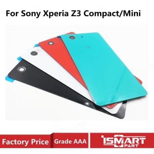 Back Cover For Sony Xperia Z3 Compact Mini M55w Battery Back Housing D5803 D5833 Rear Glass