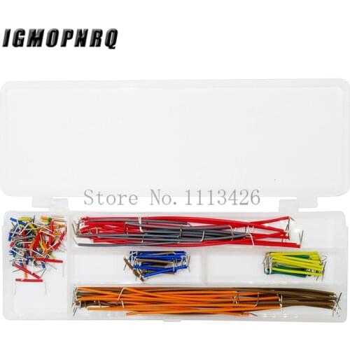 14kind 10strip = 140pcs U Shape Solderless Breadboard Jumper Cable Wire Kit For PCB Bread Board for Arduino