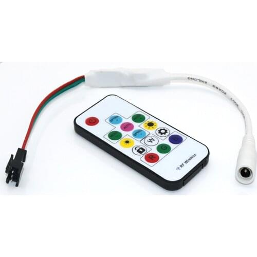14key Wireless RF Digital Color LED remote Controller DC 5V for WS2811 WS2812 WS2812B LED strip light tape lamp