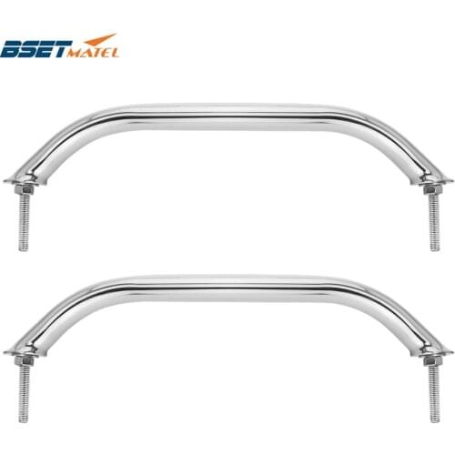 2PCS Marine Grade SS 316 Grab Handle Door Handrail Grip Rail Grab Bar Handle with bolt Boat Hatch Yacht Marine Bathroom Hardware