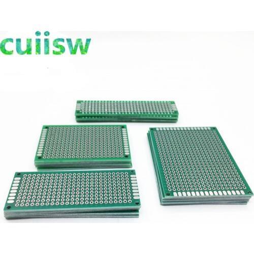 20PCS/LOT 5x7 4x6 3x7 2x8 CM Double Side Copper Prototype PCB Universal Board Experimental Development Plate For Arduino