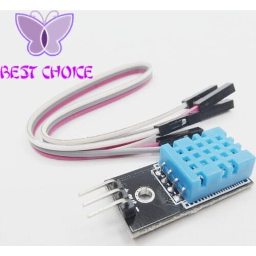 Free Shipping 10sets DHT11 Temperature and Relative Humidity Sensor Module With Cable