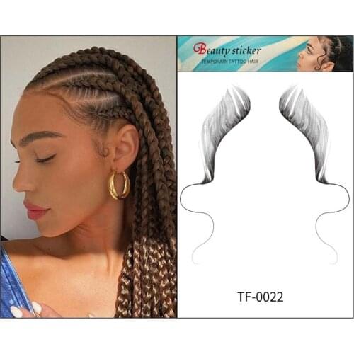 Baby Hair Line Tattoo for Girls Custom Baby Hair Edge Tatto Sticker Tatuajes Temporales Body Makeup Waterproof temporary tatoo
