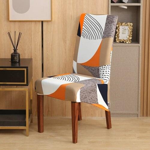 Stretch XL Large Chair Cover Dining Room with Long Back Kitchen Dust Chairs Seat Cover for Party Spandex Stool Slipcover Chair