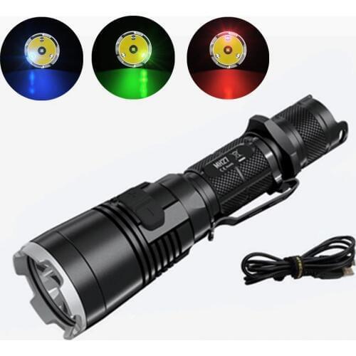 Nitecore MH27 Flashlight CREE XP-L HI V3 LED 1000LM RGB LED High Bright Torch Waterproof Freeshiping