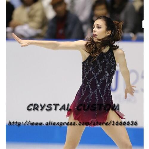 Crystal Custom Figure Skating Dresses Girls New Brand Ice Skating Dresses For Competition DR4542