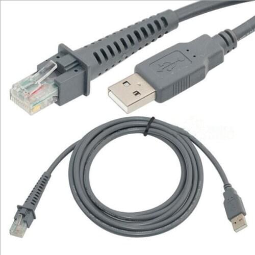 USB A male to RJ45 Cable 7ft 2M for Symbol Barcode Scanner LS4278 LS2208 2208AP by Generic