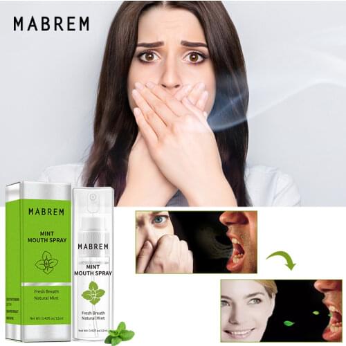 Korea Breath Freshener To Remove Bad Breath, Fresh And Lasting Oral Spray Mint Smell Portable 12ML