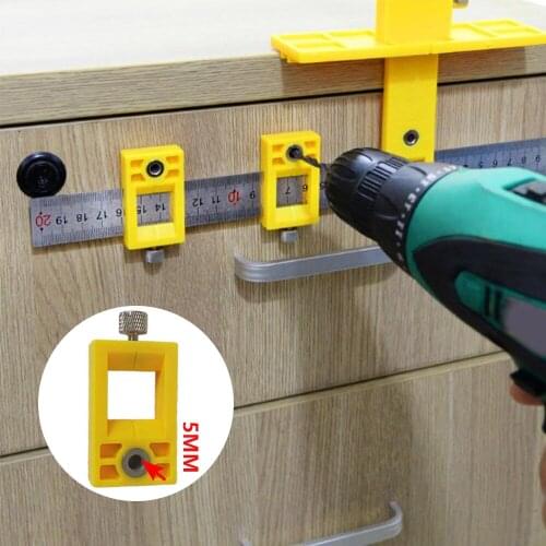 Detachable Woodworking Tools Drill Bit Center Guide Set Hole Punch Wood Drawer Hardware Locator Sleeve Cabinet Hardware Jig Tool
